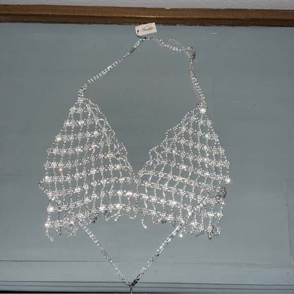 Natasha Other - Natasha Rhinestone Bralette Size S
